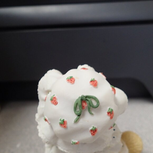 Cherished Teddies Jenna You're Berry Special To Me Girl Sewing Strawberries - Picture 5 of 7